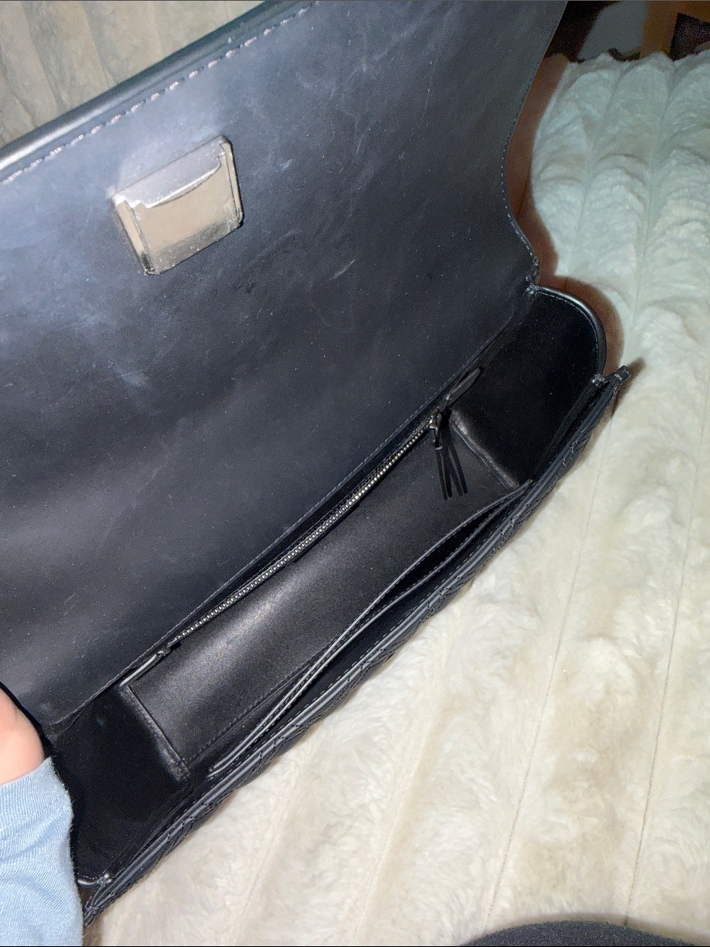 Tory Burch Black Quilted Leather Chain Shoulder Bag - Picture 2 of 5